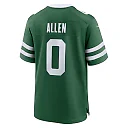 Zennovawear Men's New York Jets Braelon Allen Legacy Green Game Jersey