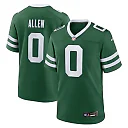 Zennovawear Men's New York Jets Braelon Allen Legacy Green Game Jersey