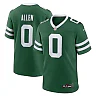 Zennovawear Men's New York Jets Braelon Allen Legacy Green Game Jersey