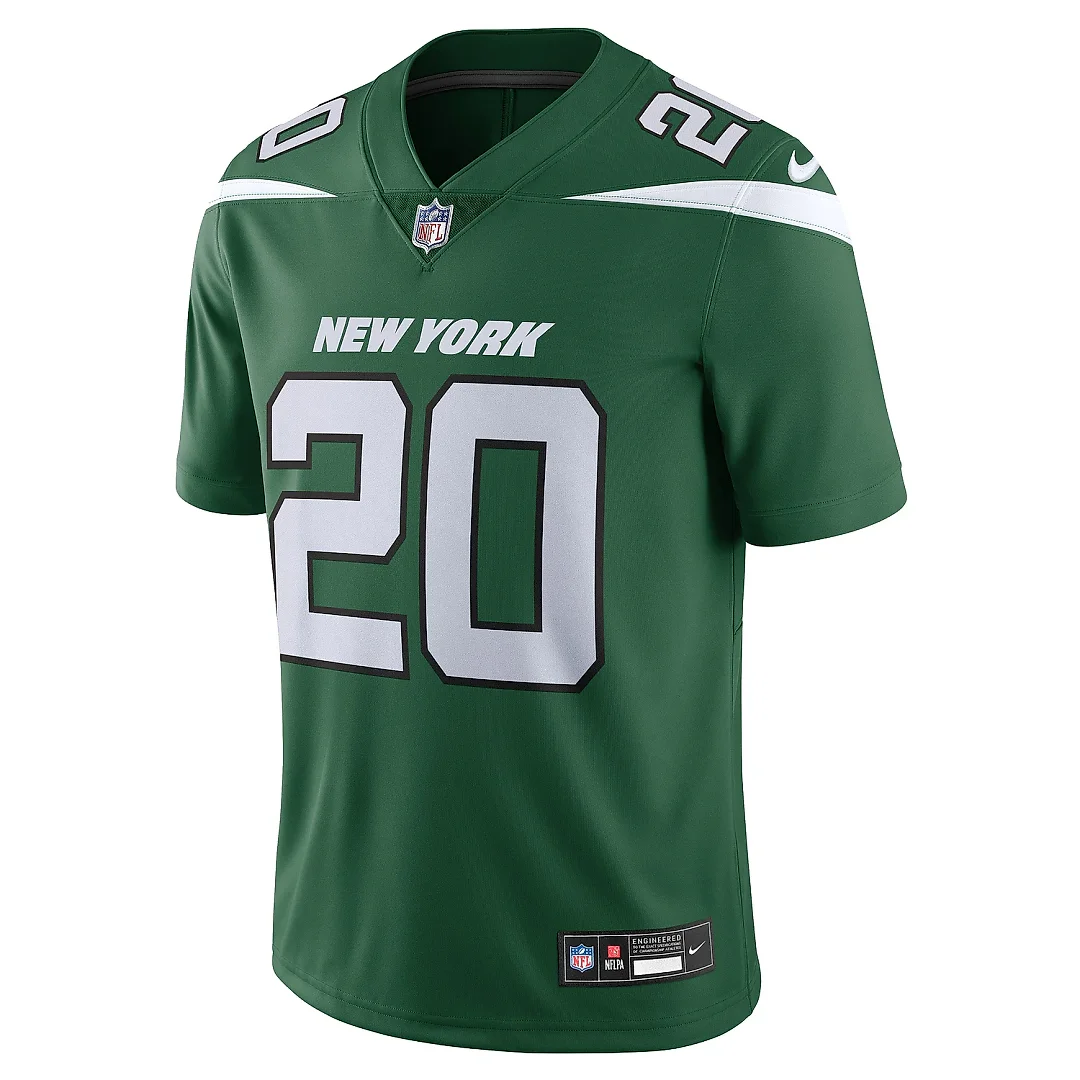 Zennovawear Men's New York Jets Breece Hall Gotham Green Vapor Untouchable Limited Jersey