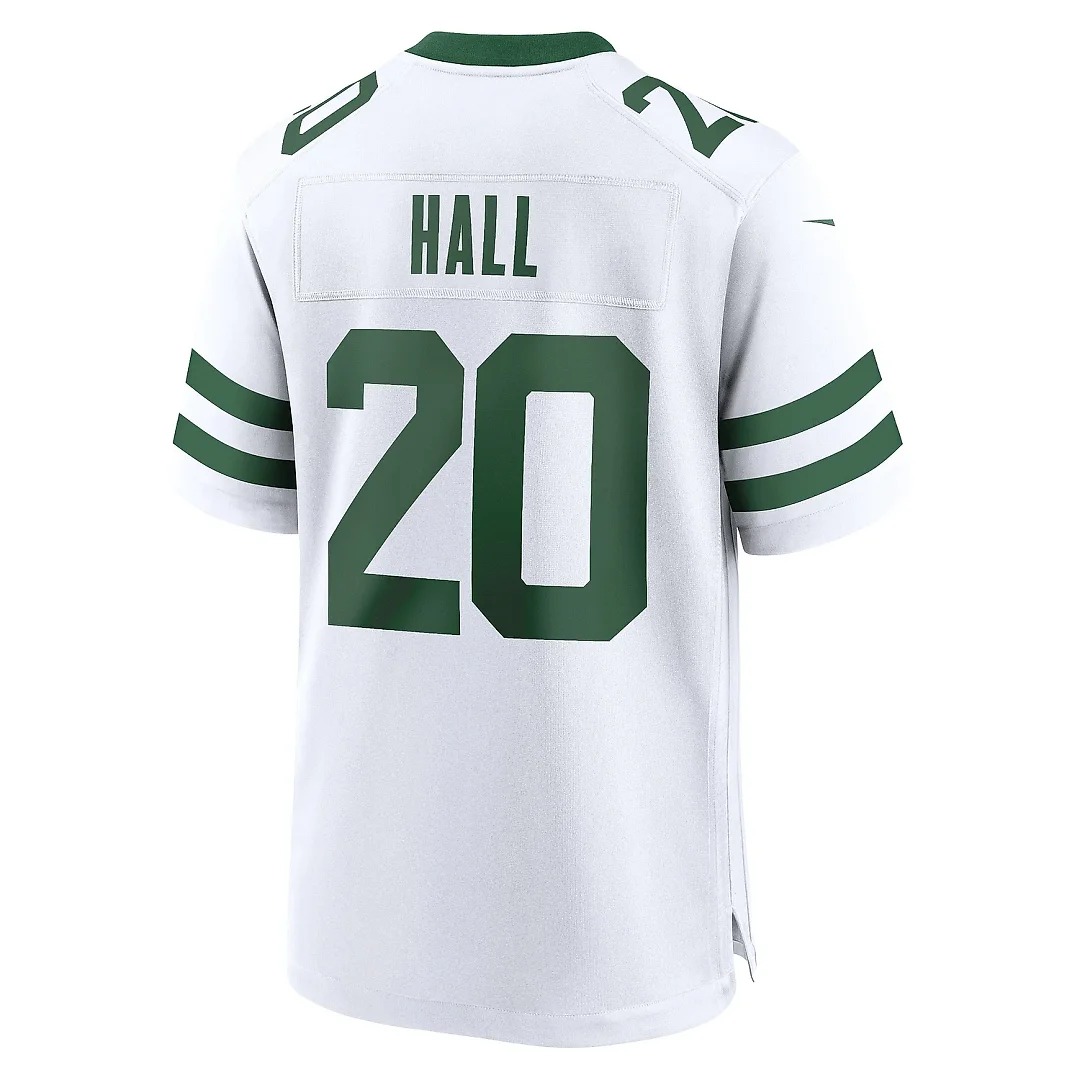 Zennovawear Men's New York Jets Breece Hall Legacy White Game Jersey
