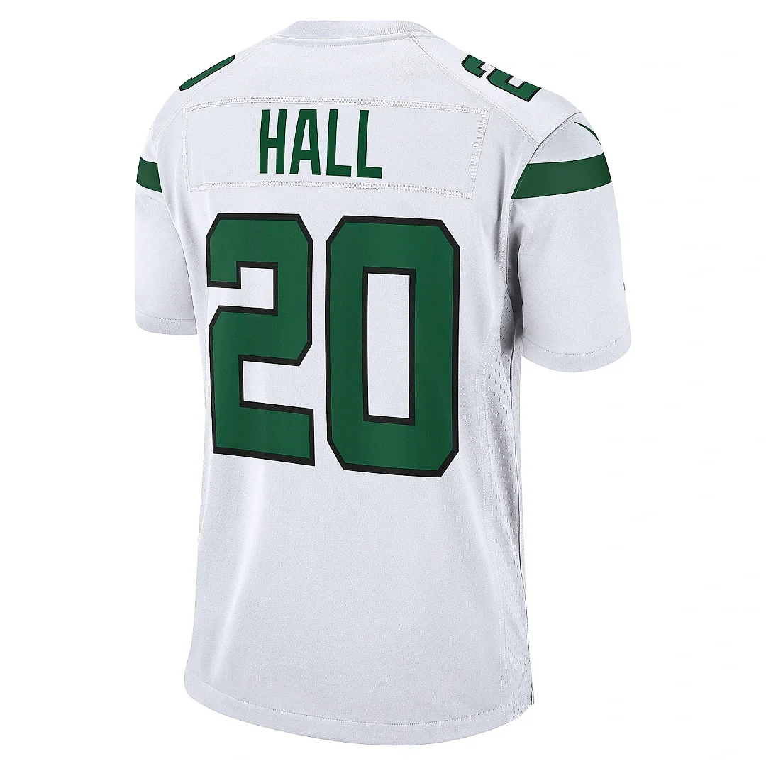 Zennovawear Men's New York Jets Breece Hall White Away Game Player Jersey