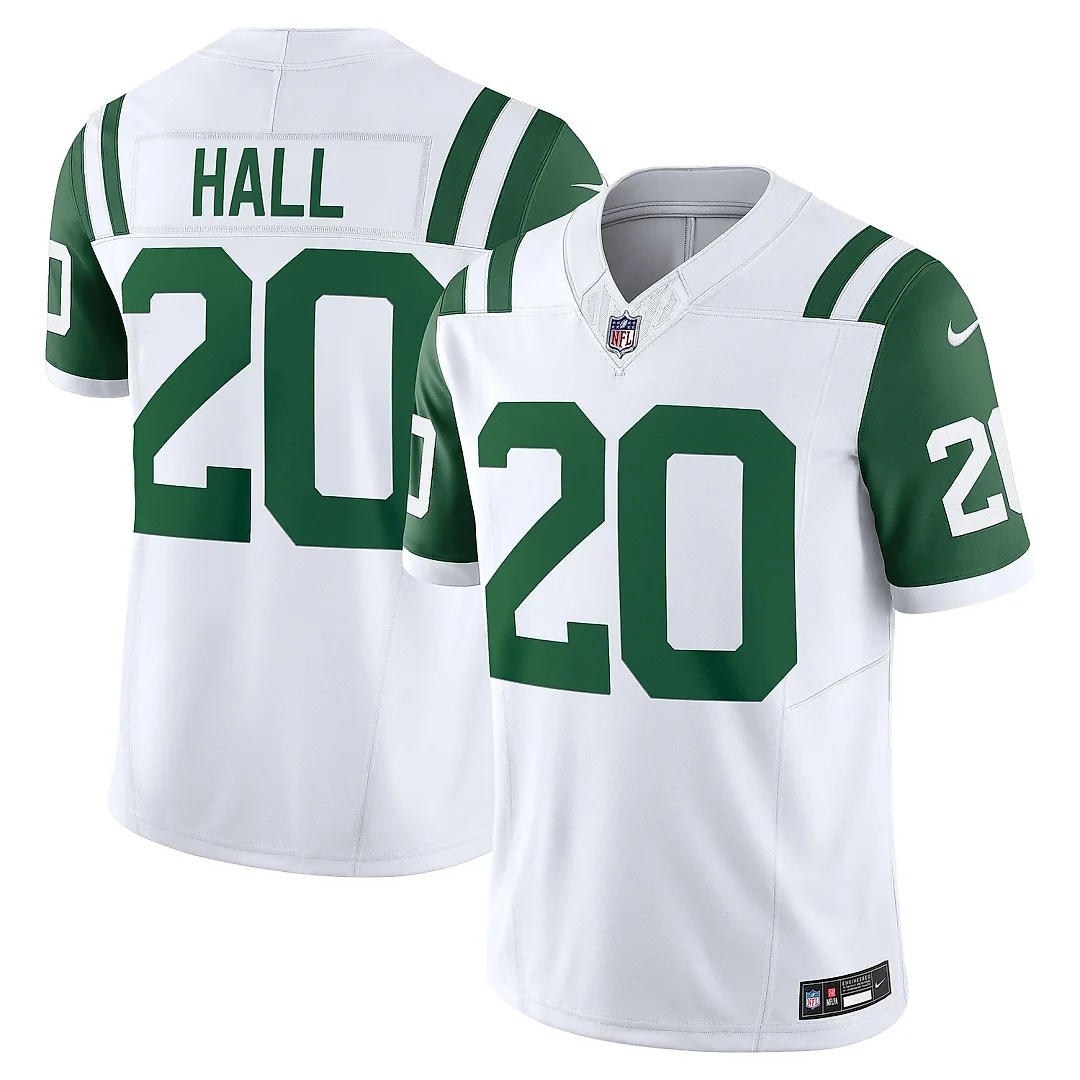 Zennovawear Men's New York Jets Breece Hall White Classic Alternate Vapor F.U.S.E. Limited Jersey