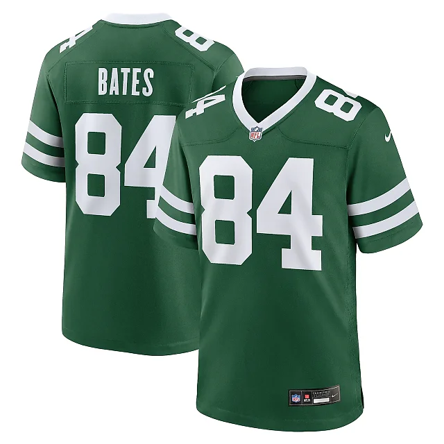 Zennovawear Men's New York Jets Brenden Bates Legacy Green Team Game Jersey