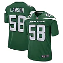 Zennovawear Men's New York Jets Carl Lawson Gotham Green Game Jersey