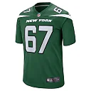 Zennovawear Men's New York Jets Carter Warren Gotham Green Game Jersey