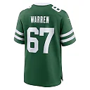 Zennovawear Men's New York Jets Carter Warren Legacy Green Team Game Jersey