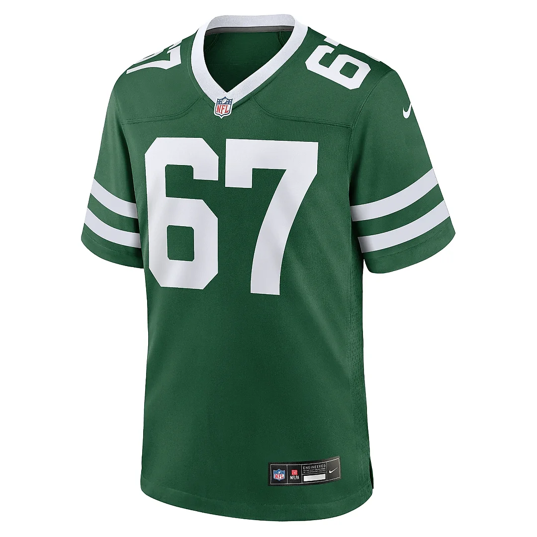 Zennovawear Men's New York Jets Carter Warren Legacy Green Team Game Jersey