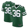 Zennovawear Men's New York Jets Chuck Clark Legacy Green Team Game Jersey
