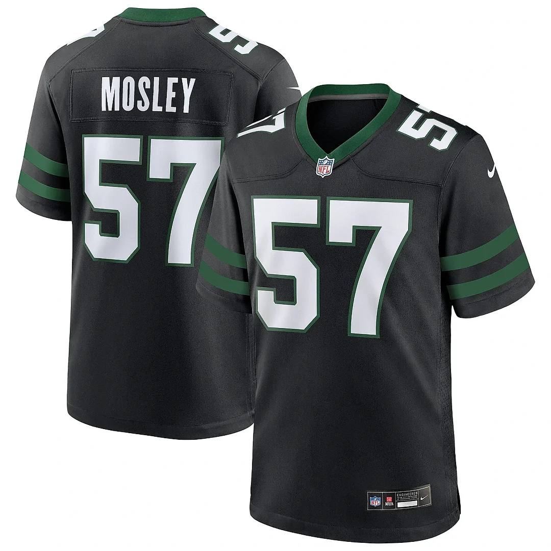 Zennovawear Men's New York Jets C.J. Mosley Legacy Black Alternate Game Jersey