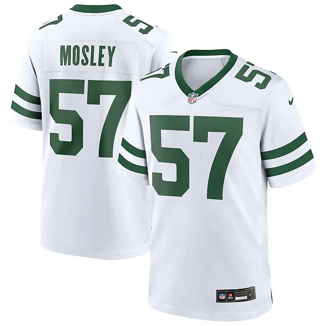Zennovawear Men's New York Jets C.J. Mosley Legacy White Game Jersey