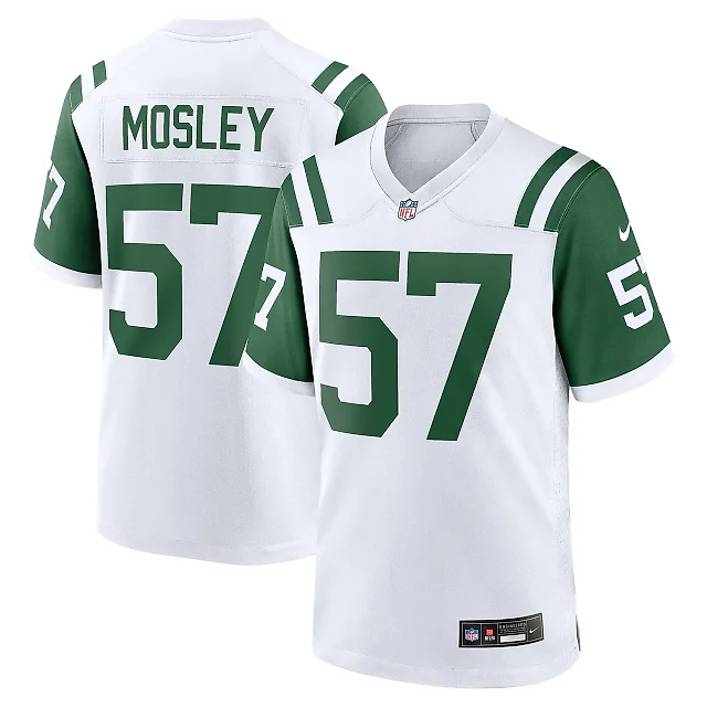Zennovawear Men's New York Jets C.J. Mosley White Classic Alternate Game Jersey