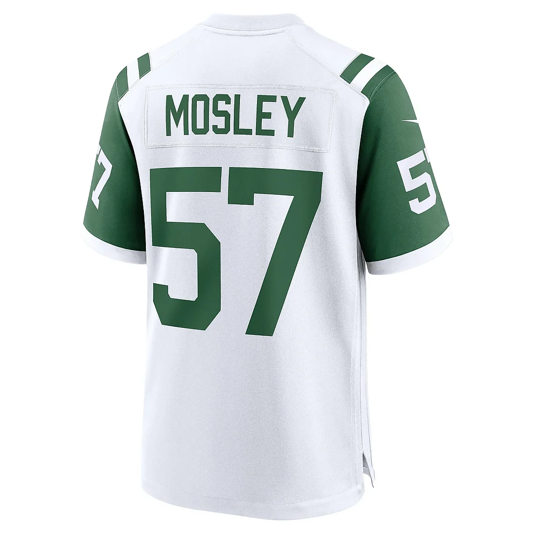 Zennovawear Men's New York Jets C.J. Mosley White Classic Alternate Game Jersey