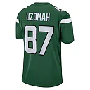 Zennovawear Men's New York Jets C.J. Uzomah Gotham Green Player Game Jersey