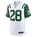 Zennovawear Men's New York Jets Curtis Martin White Classic Alternate Retired Player Game Jersey