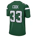 Zennovawear Men's New York Jets Dalvin Cook Gotham Green Game Player Jersey