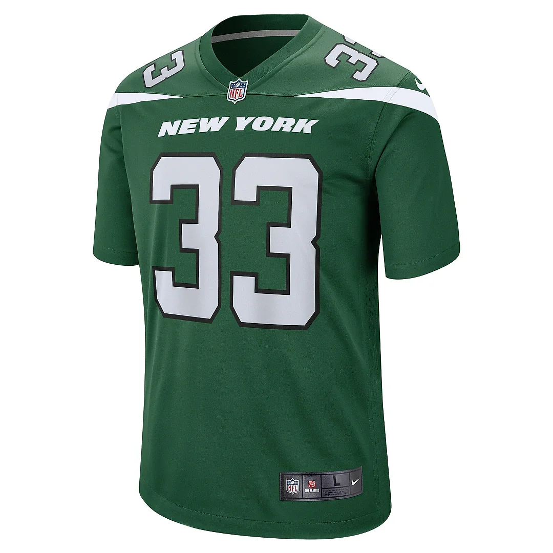 Zennovawear Men's New York Jets Dalvin Cook Gotham Green Game Player Jersey