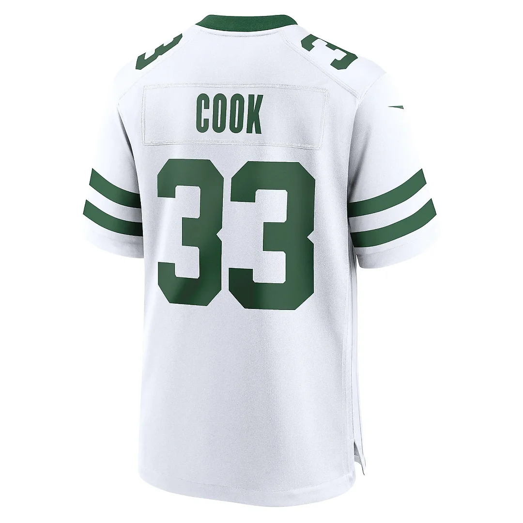Zennovawear Men's New York Jets Dalvin Cook White Legacy Player Jersey
