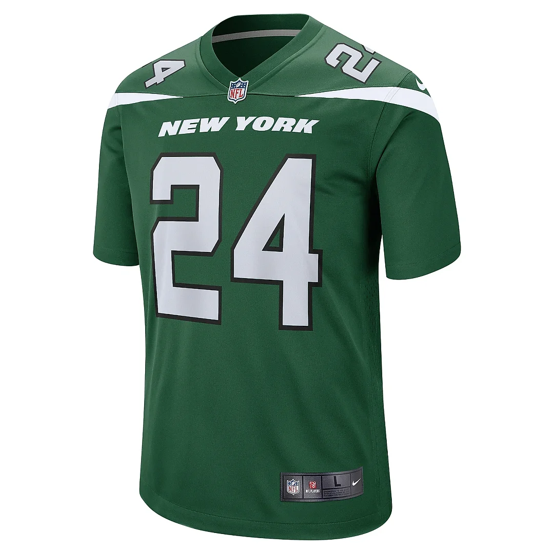 Zennovawear Men's New York Jets Darrelle Revis Gotham Green Retired Player Game Jersey