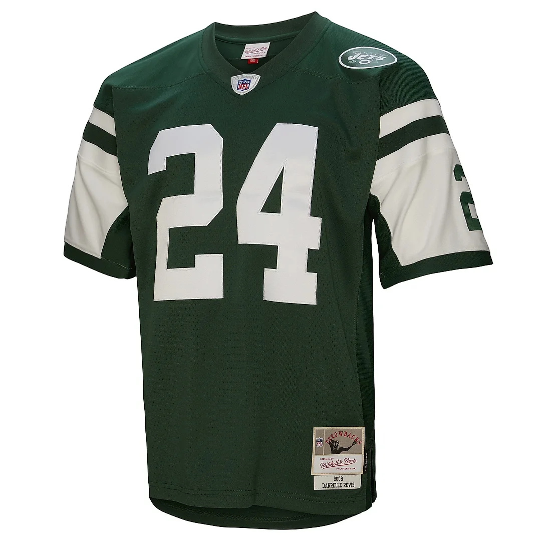 Zennovawear Men's New York Jets Darrelle Revis Mitchell & Ness Green Legacy Jersey