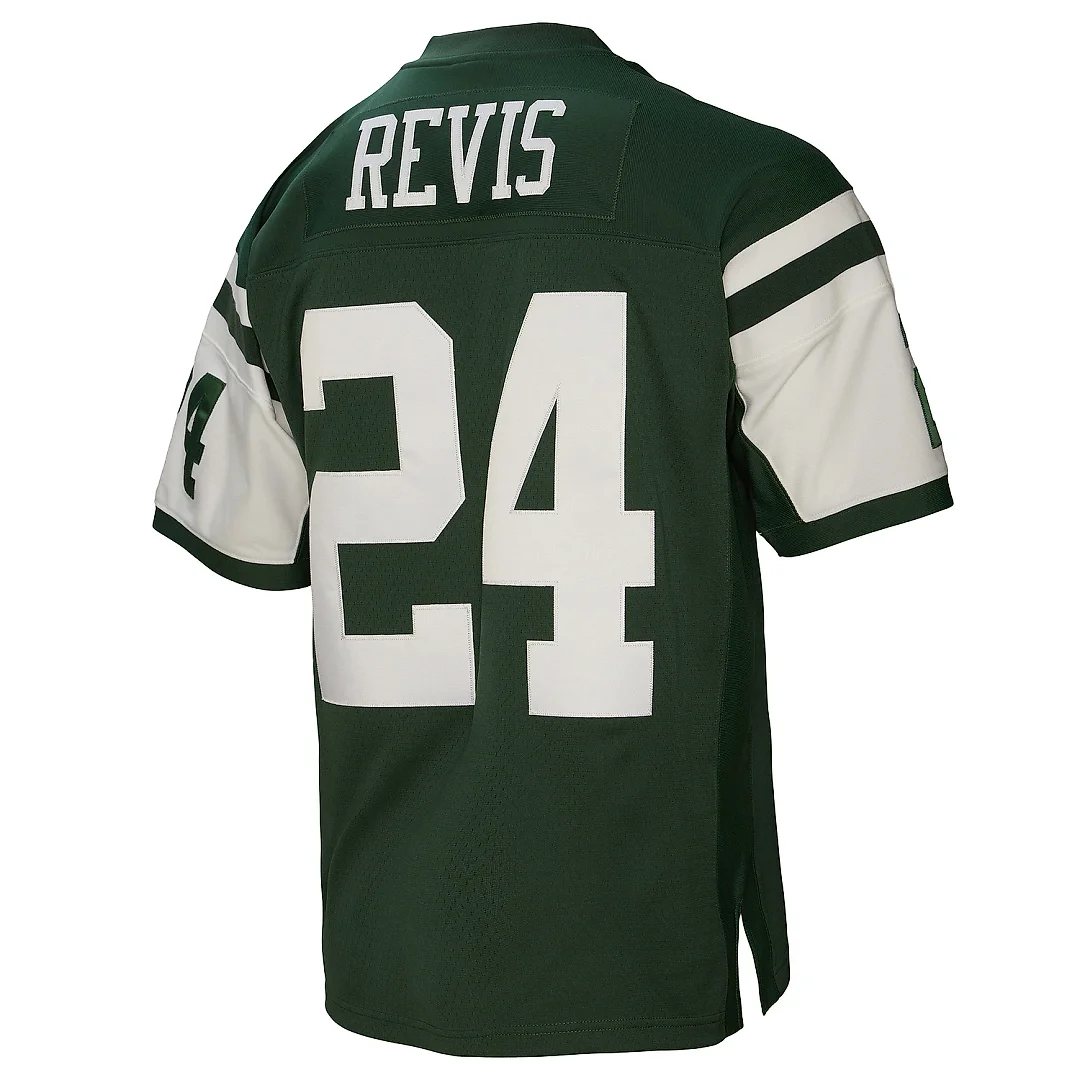 Zennovawear Men's New York Jets Darrelle Revis Mitchell & Ness Green Legacy Jersey