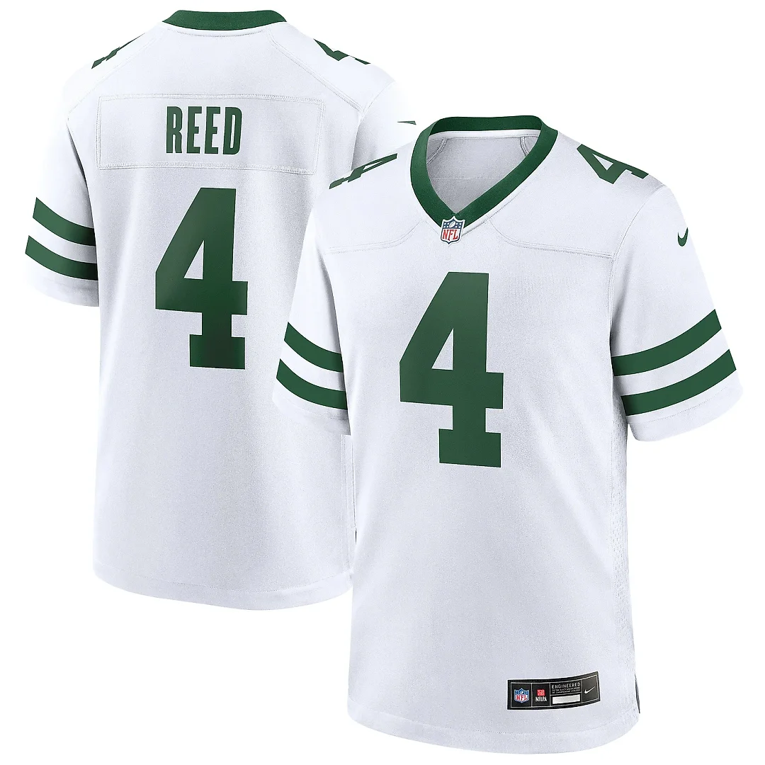 Zennovawear Men's New York Jets D.J. Reed Legacy White Game Jersey