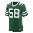 Zennovawear Men's New York Jets Eric Watts Legacy Green Team Game Jersey