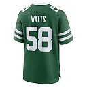 Zennovawear Men's New York Jets Eric Watts Legacy Green Team Game Jersey