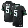 Zennovawear Men's New York Jets Garrett Wilson Black Alternate Legend Player Performance Top