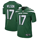 Zennovawear Men's New York Jets Garrett Wilson Green Player Game Jersey