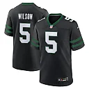 Zennovawear Men's New York Jets Garrett Wilson Legacy Black Alternate Game Jersey