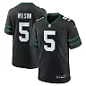 Zennovawear Men's New York Jets Garrett Wilson Legacy Black Alternate Game Jersey