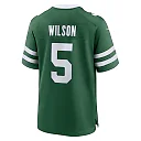 Zennovawear Men's New York Jets Garrett Wilson Legacy Green Game Jersey