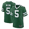 Zennovawear Men's New York Jets Garrett Wilson Legacy Green Game Jersey
