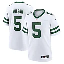 Zennovawear Men's New York Jets Garrett Wilson Legacy White Game Jersey