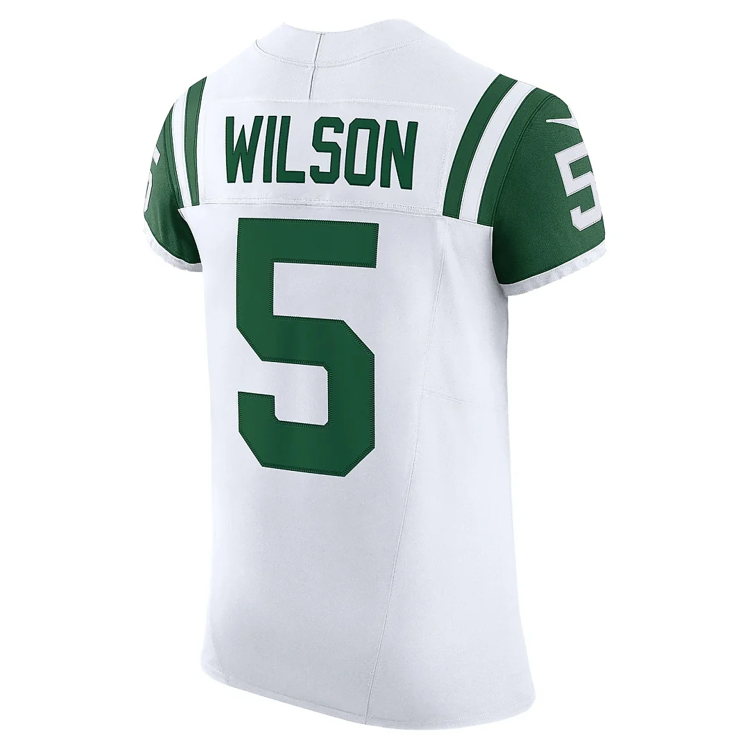 Zennovawear Men's New York Jets Garrett Wilson White Classic Alternate Vapor F.U.S.E. Elite Jersey