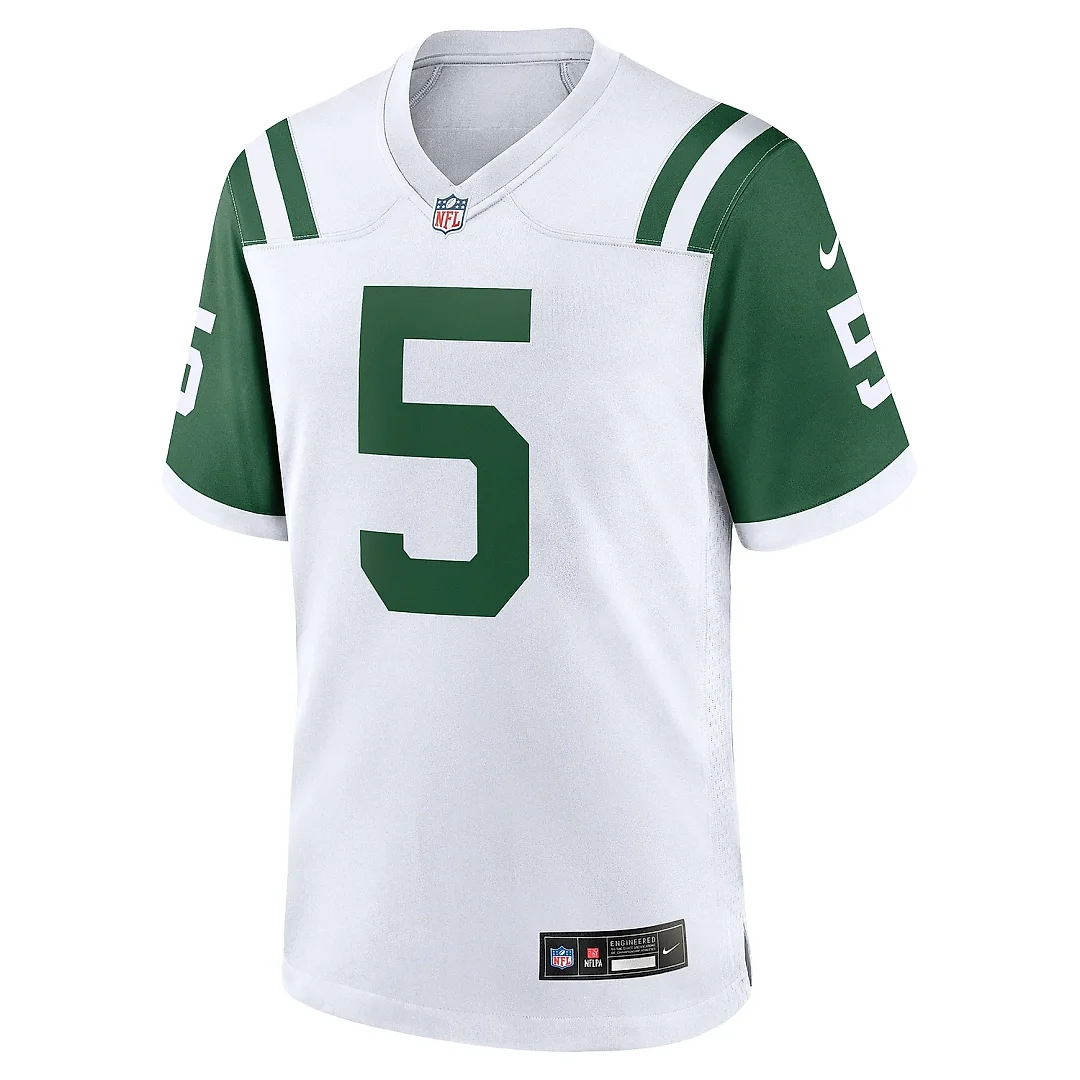Zennovawear Men's New York Jets Garrett Wilson White Classic Alternate Game Jersey