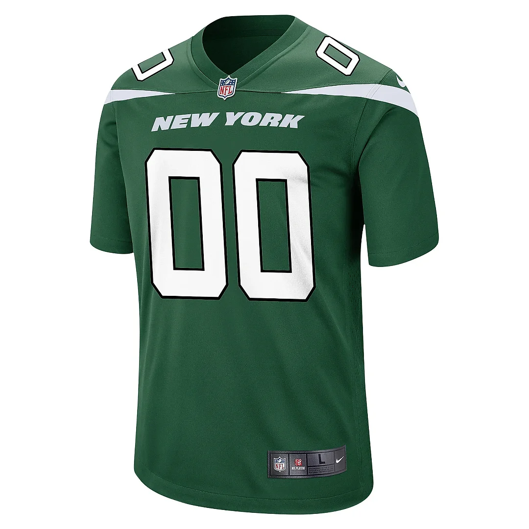 Zennovawear Men's New York Jets Gotham Green Game Custom Jersey