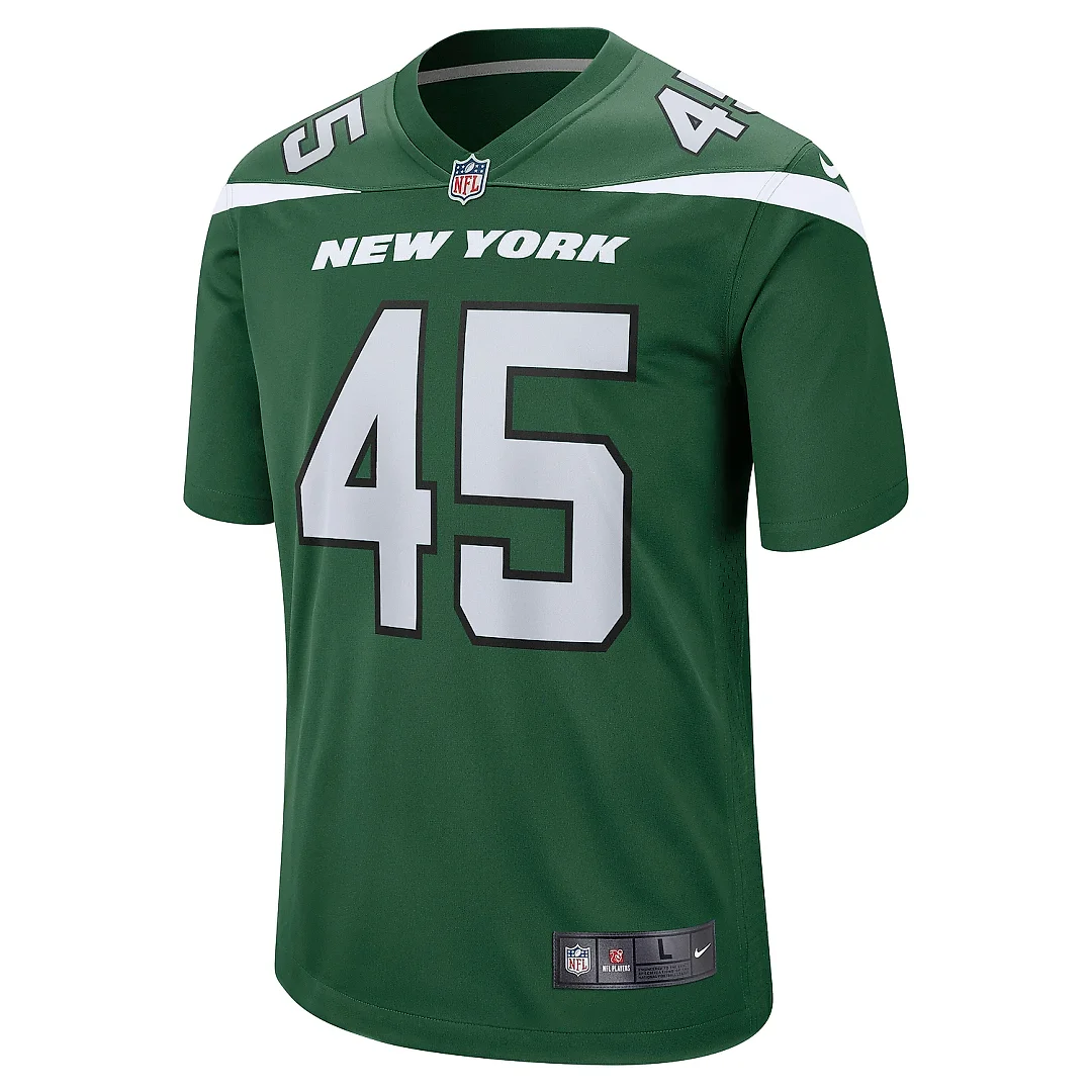 Zennovawear Men's New York Jets Hamsah Nasirildeen Gotham Green Game Jersey