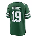 Zennovawear Men's New York Jets Irvin Charles Legacy Green Team Game Jersey