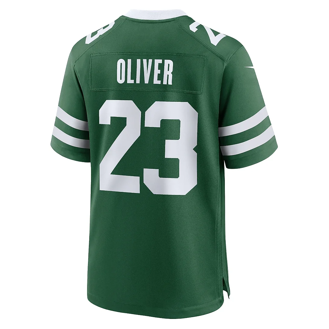 Zennovawear Men's New York Jets Isaiah Oliver Legacy Green Team Game Jersey