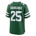 Zennovawear Men's New York Jets Israel Abanikanda Legacy Green Team Game Jersey