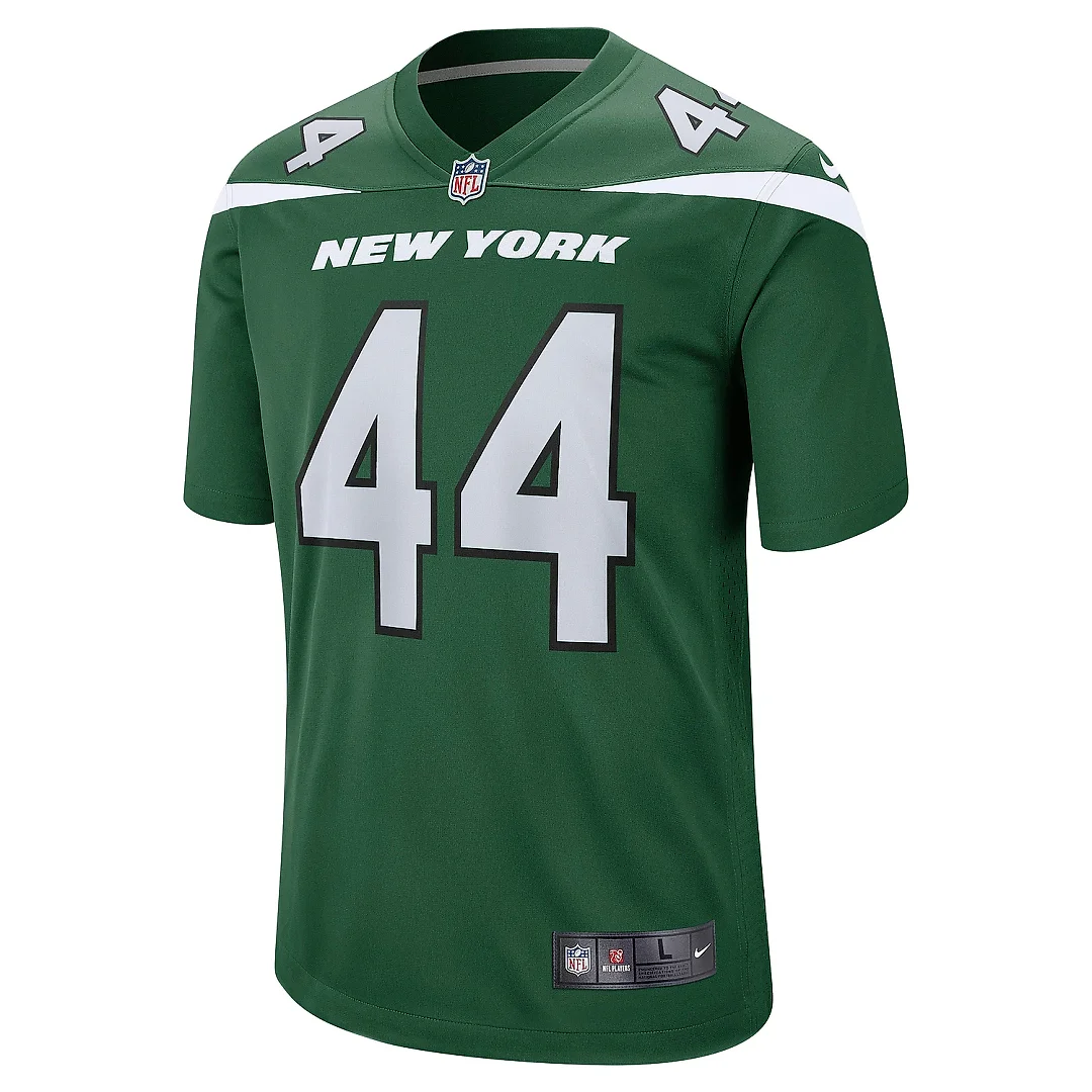 Zennovawear Men's New York Jets Jamien Sherwood Gotham Green Game Jersey