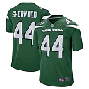 Zennovawear Men's New York Jets Jamien Sherwood Gotham Green Game Jersey