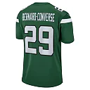 Zennovawear Men's New York Jets Jarrick Bernard Converse Gotham Green Game Jersey