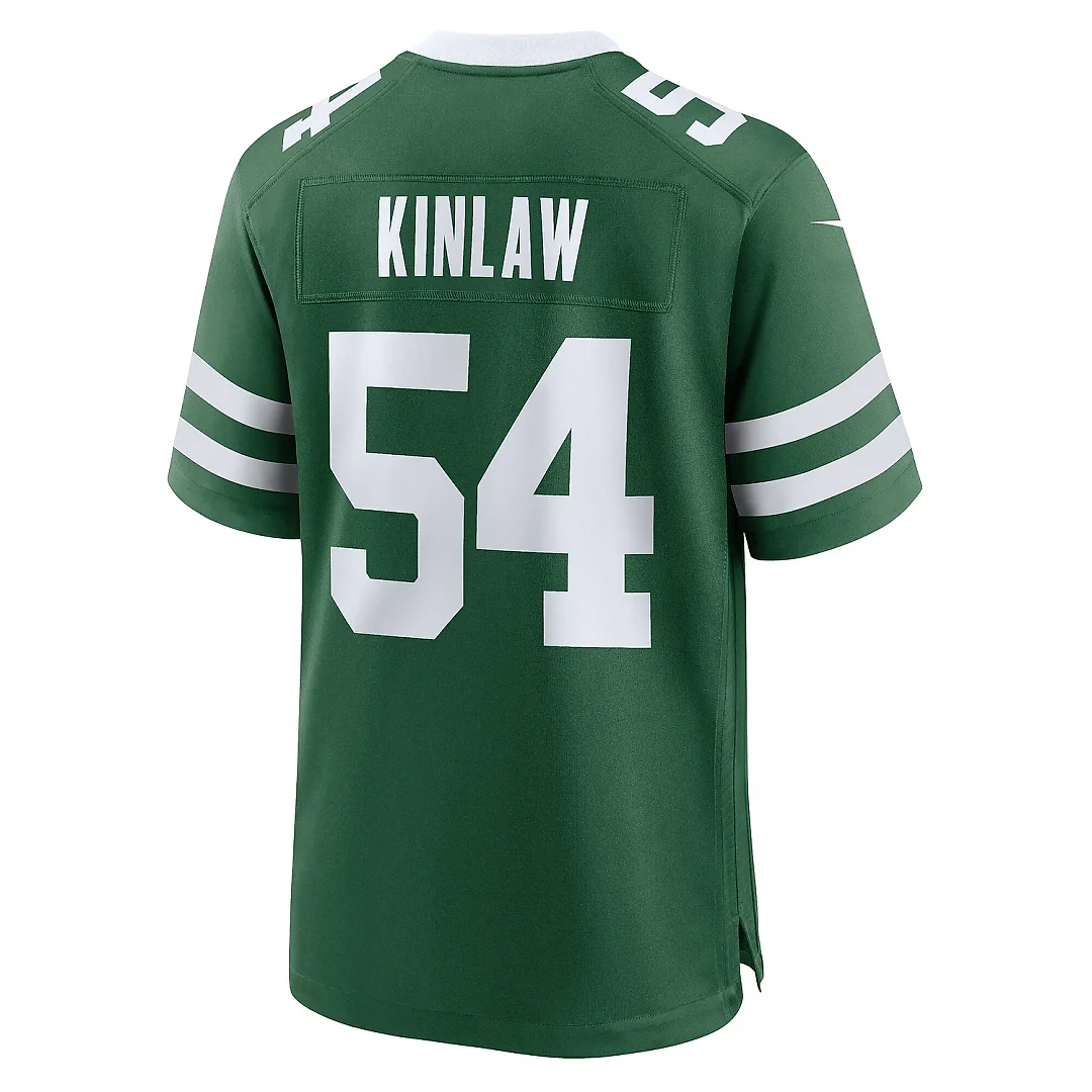 Zennovawear Men's New York Jets Javon Kinlaw Legacy Green Team Game Jersey