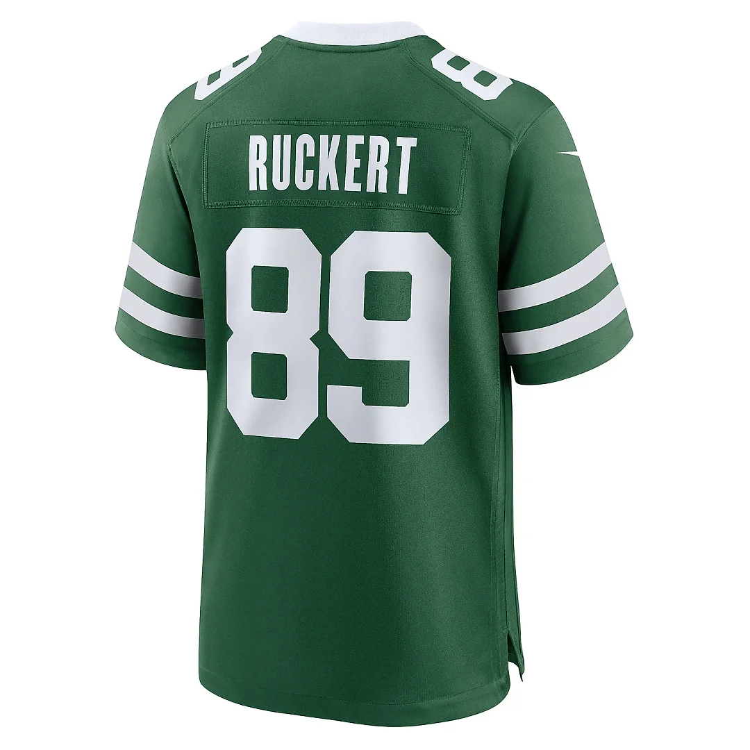 Zennovawear Men's New York Jets Jeremy Ruckert Legacy Green Team Game Jersey