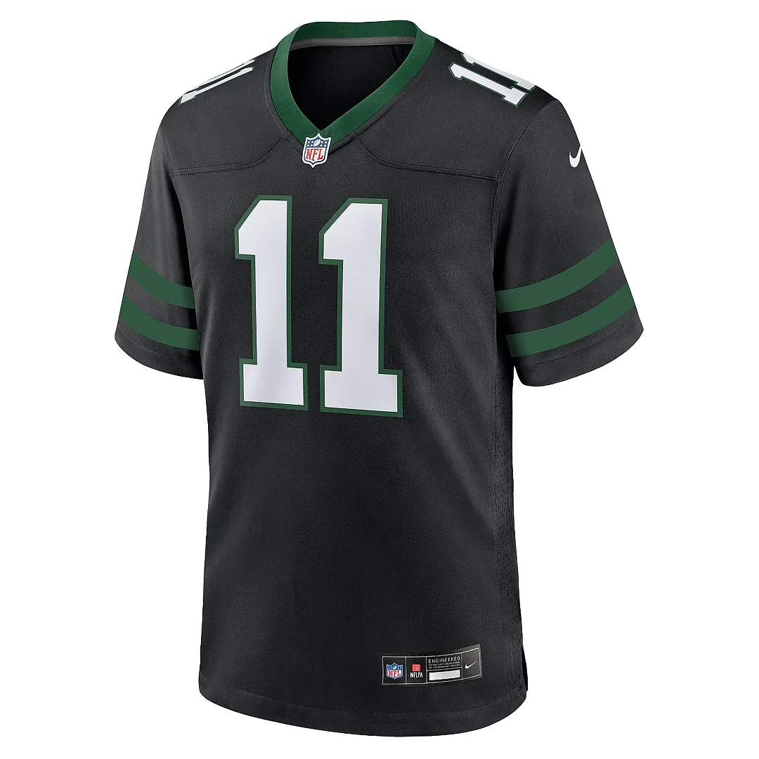 Zennovawear Men's New York Jets Jermaine Johnson II Legacy Black Alternate Game Jersey