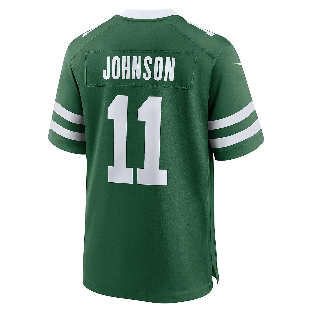 Zennovawear Men's New York Jets Jermaine Johnson II Legacy Green Team Game Jersey