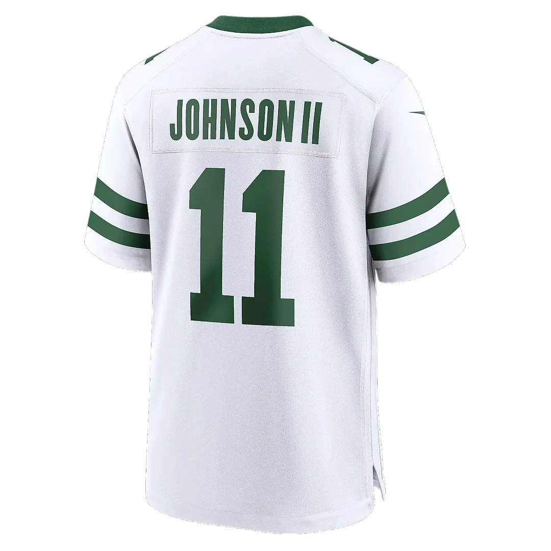 Zennovawear Men's New York Jets Jermaine Johnson II Spotlight White Alternate Game Jersey